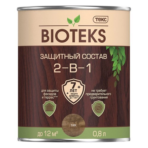 Состав защитный 2-в-1 тик BIOTEKS 0,8л