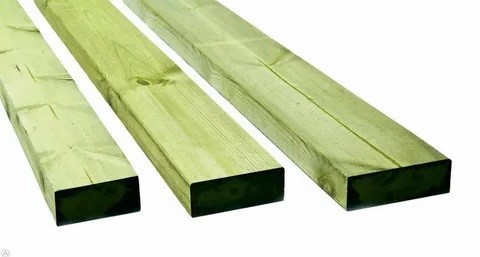 Доска обрезная естественной влажности сосна/ель 25х100х6000мм 1-2 сорт антисепт. ХМ-11