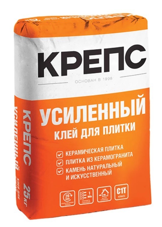 Клей для плитки Крепс Усиленный (25 кг)
