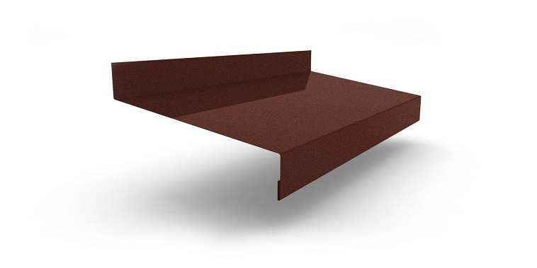 Планка отлива 180х30х2000 0,45 RAL 3005 красное вино