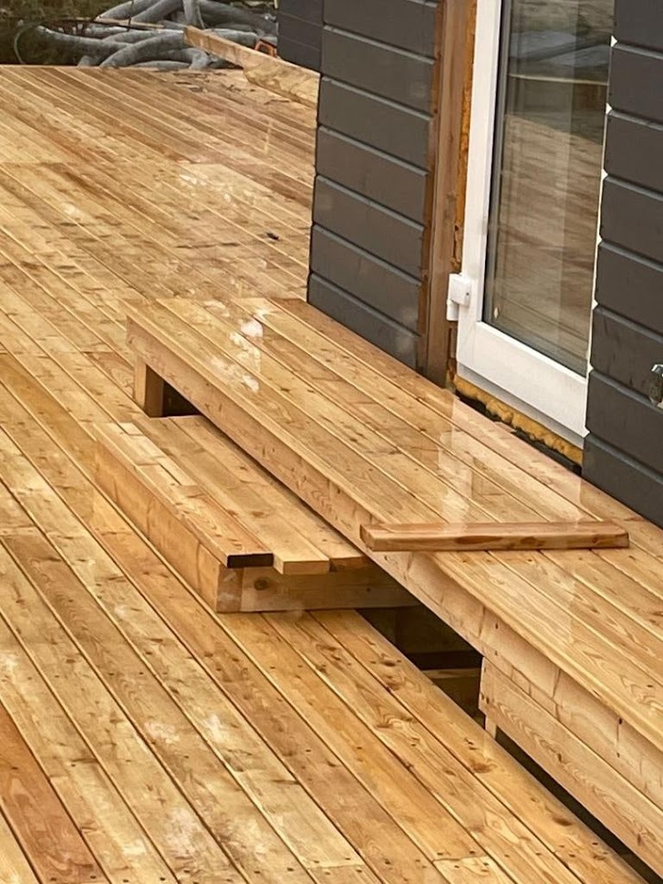 Доска террасная лиственница, вельвет 28х120х6000мм сорт ВС