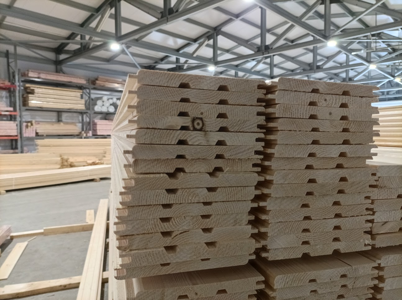 Имитация бруса ель Карельский профиль 16х145х6000мм сорт АВ