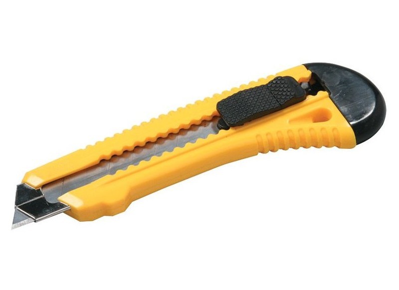 Нож строительный усиленный 18мм купить в СПб и ЛО недорого