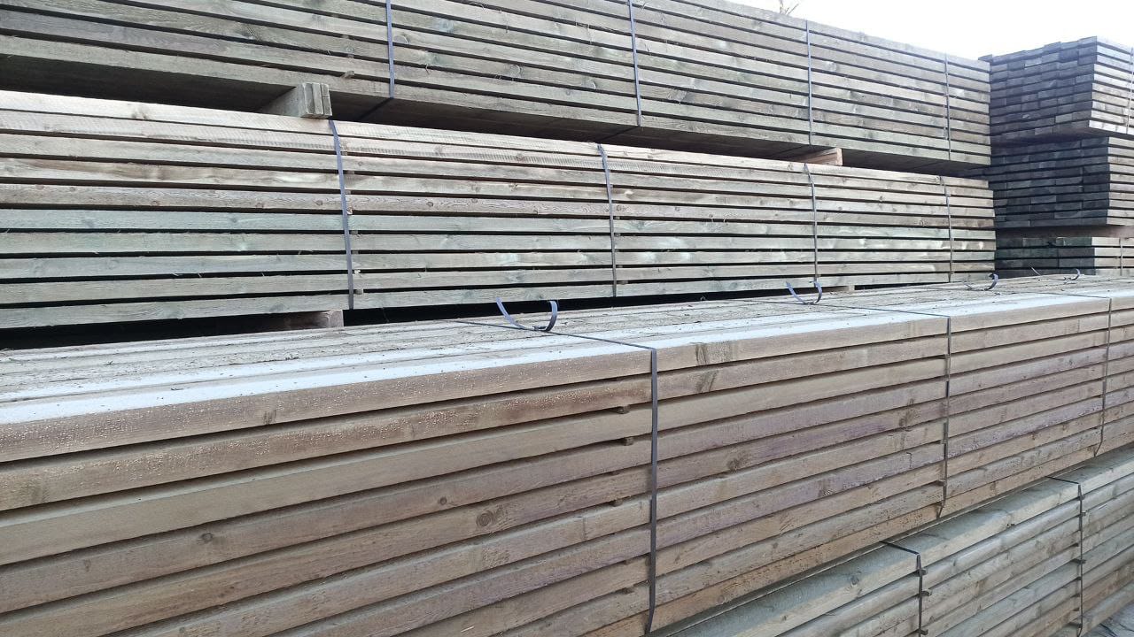 Доска сухая сосна/ель 40х100х6000мм 1-2 сорт