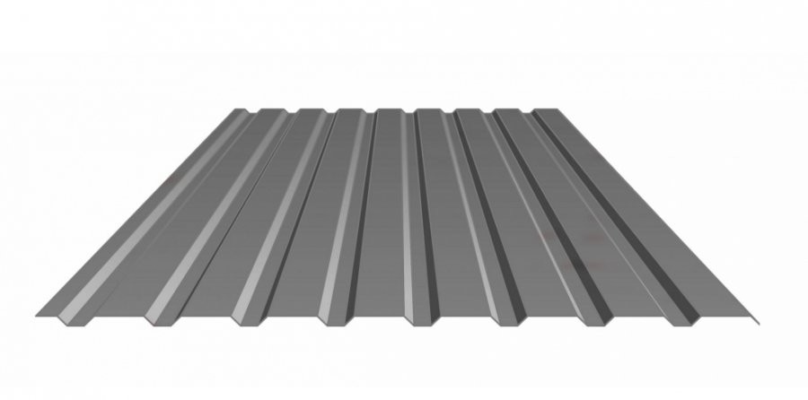 Лист профилированный С-8х1150 2000х1200 0,35 RAL 7024 серый графит