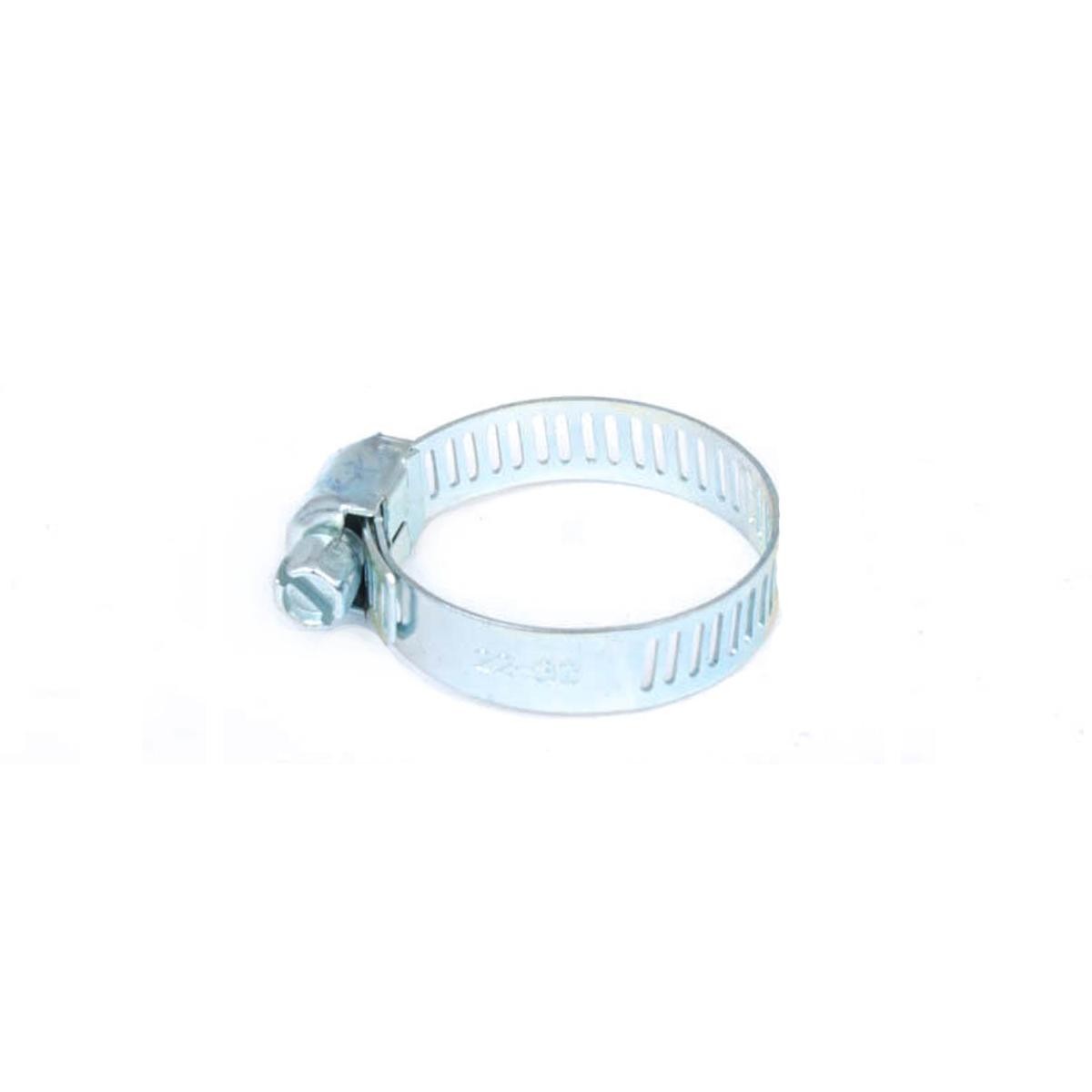 Хомут червячный 1 1/4" (16-32 мм.) белый цинк (10 шт.)