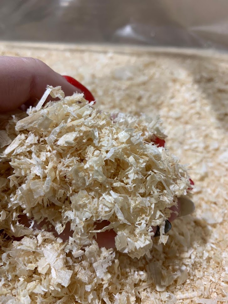 Стружка сухая в брикетах 450х350х600мм