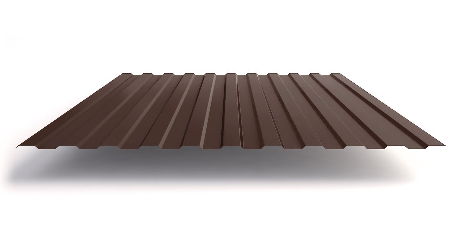 Лист профилированный С-8х1150 2000х1200 0,35 RAL 8017 коричневый шоколад